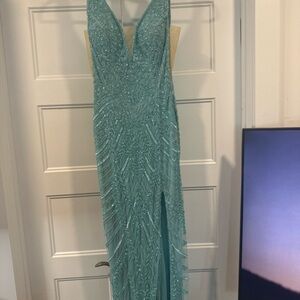 Elegant Beaded Evening Gown